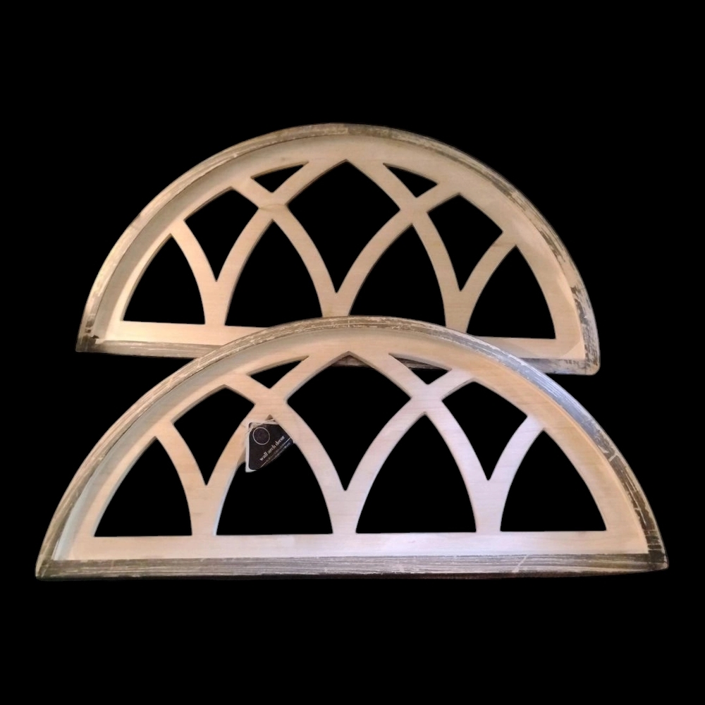 White Geometric Art Wall Decor Set